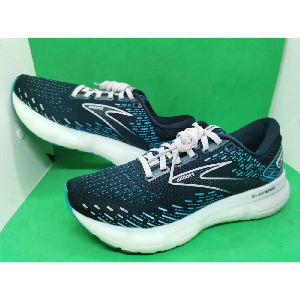Brooks Glycerin Women's Shoes - Dark Blue and Teal - Picture 14 of 16